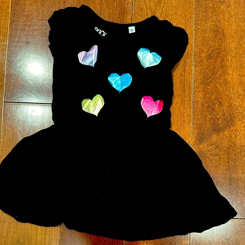 5T short sleeve 100%cotton Lycra girls dress from rock candy